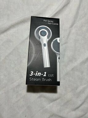 3-in-1 Cat Steam Brush - Silver